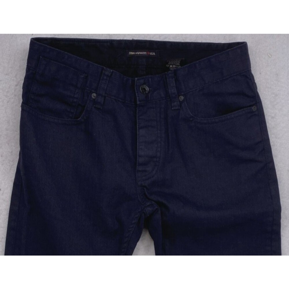John Varvatos Star USA Black Jeans 30RG Slim Straight Button Fly Pants 30x32 - Picture 2 of 10